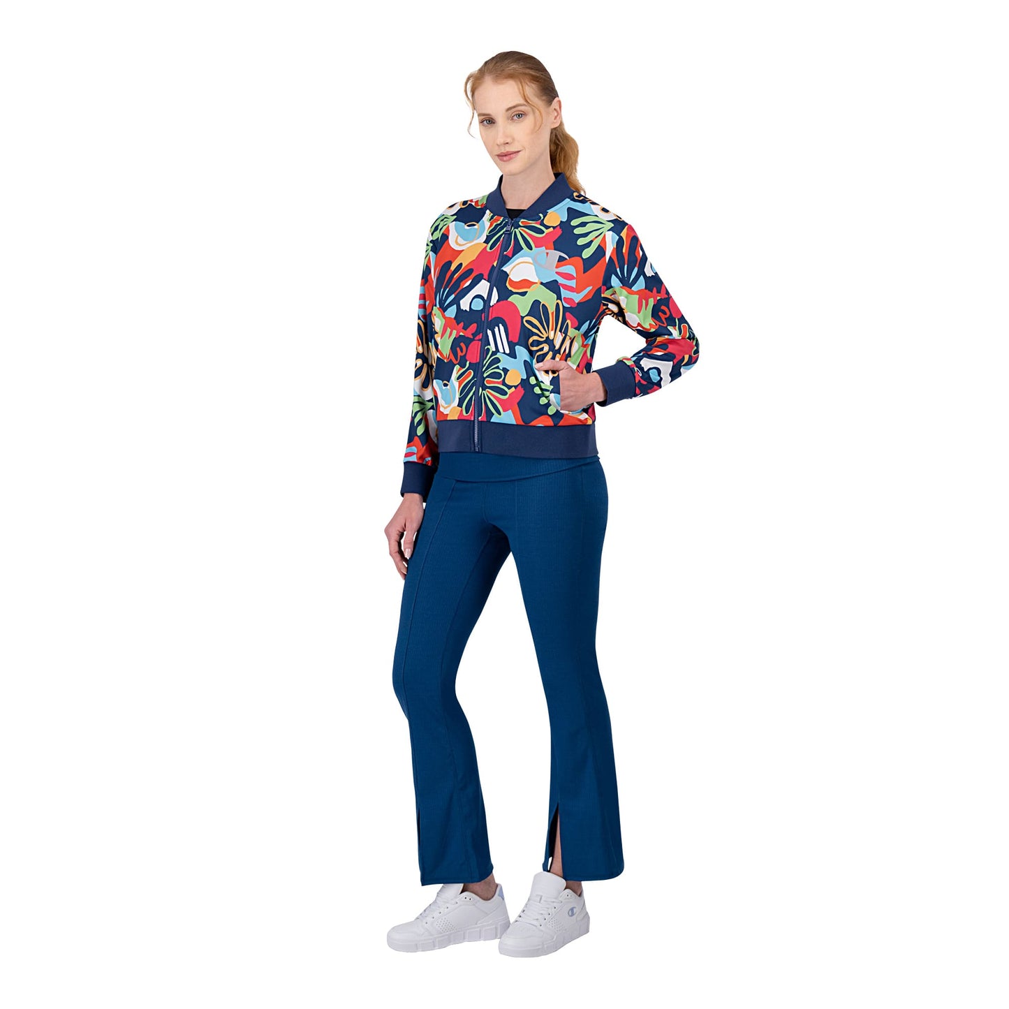 Chamarra Bomber Tropical Mujer