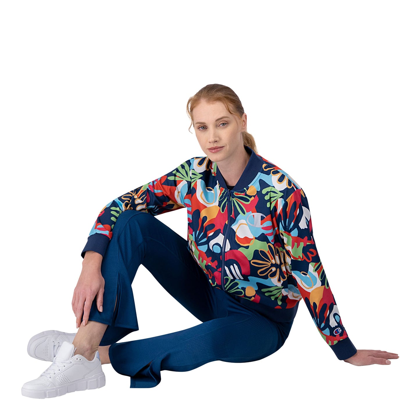 Chamarra Bomber Tropical Mujer