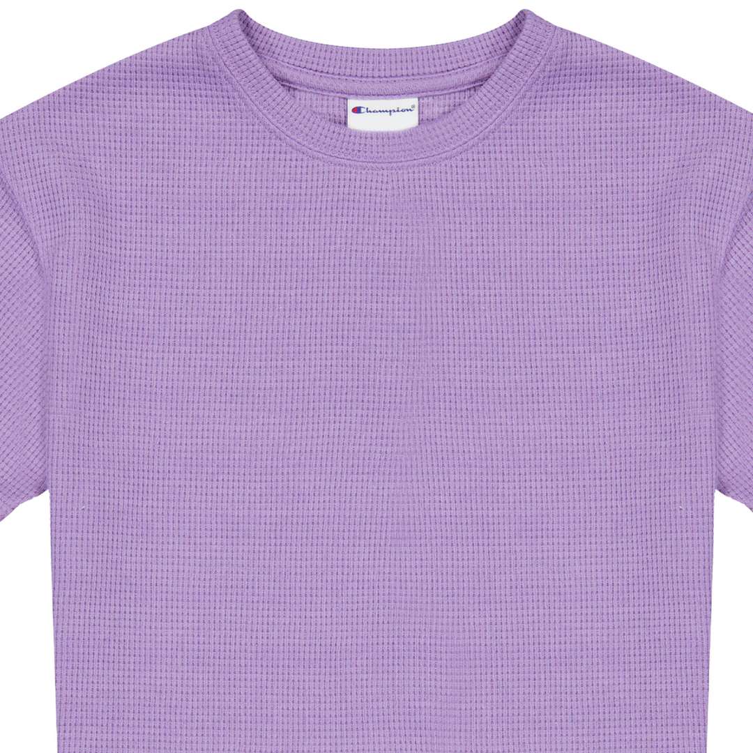 Playera Waffle Boxy LS para Niña