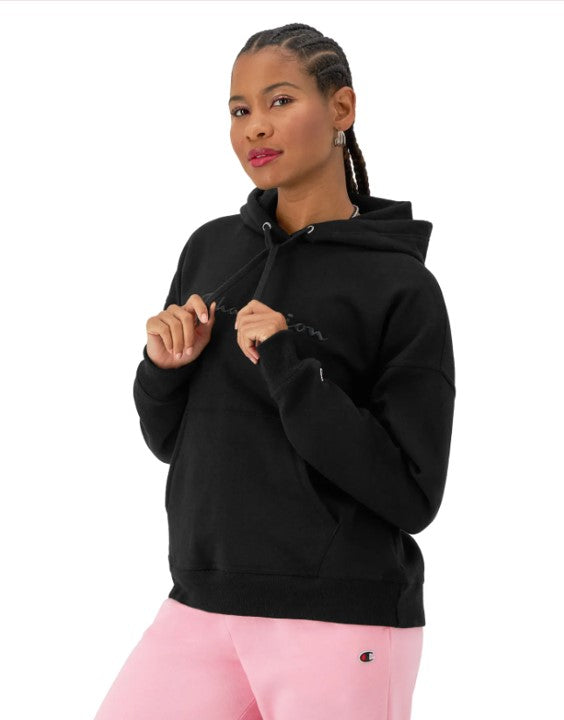 Sudadera Hoodie Powerblend con Bordado Manuscript para Mujer