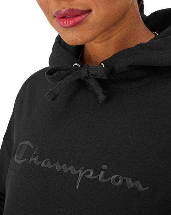 Sudadera Hoodie Powerblend con Bordado Manuscript para Mujer