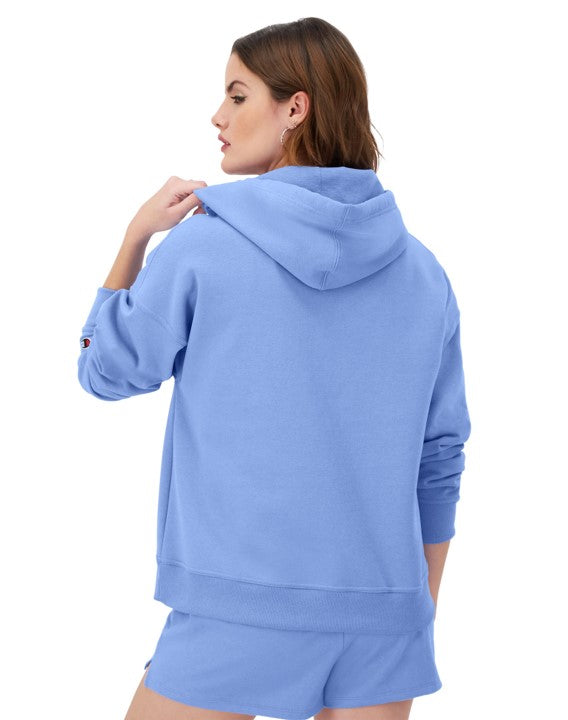 Sudadera Hoodie Powerblend con Bordado Manuscript para Mujer