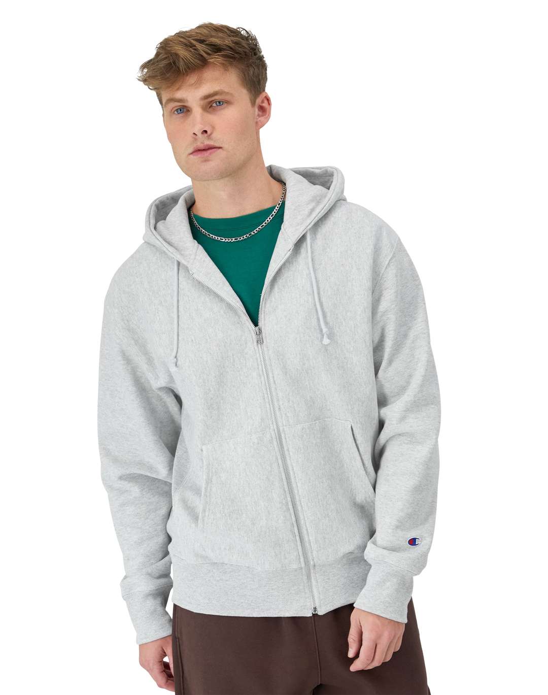 Sudadera Con Capucha Ariat Basic Hombre Gris Rojas Para Sudadera
