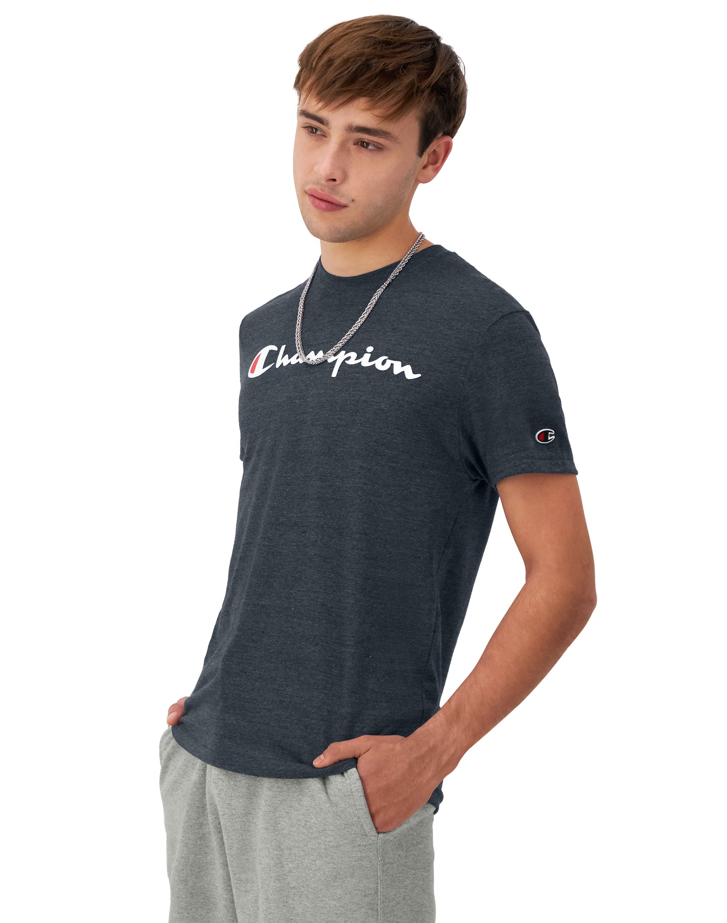 Playera Powerblend con Logo Manuscript para Hombre