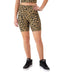 Short Biker Soft Touch con Print de Leopardo para Mujer