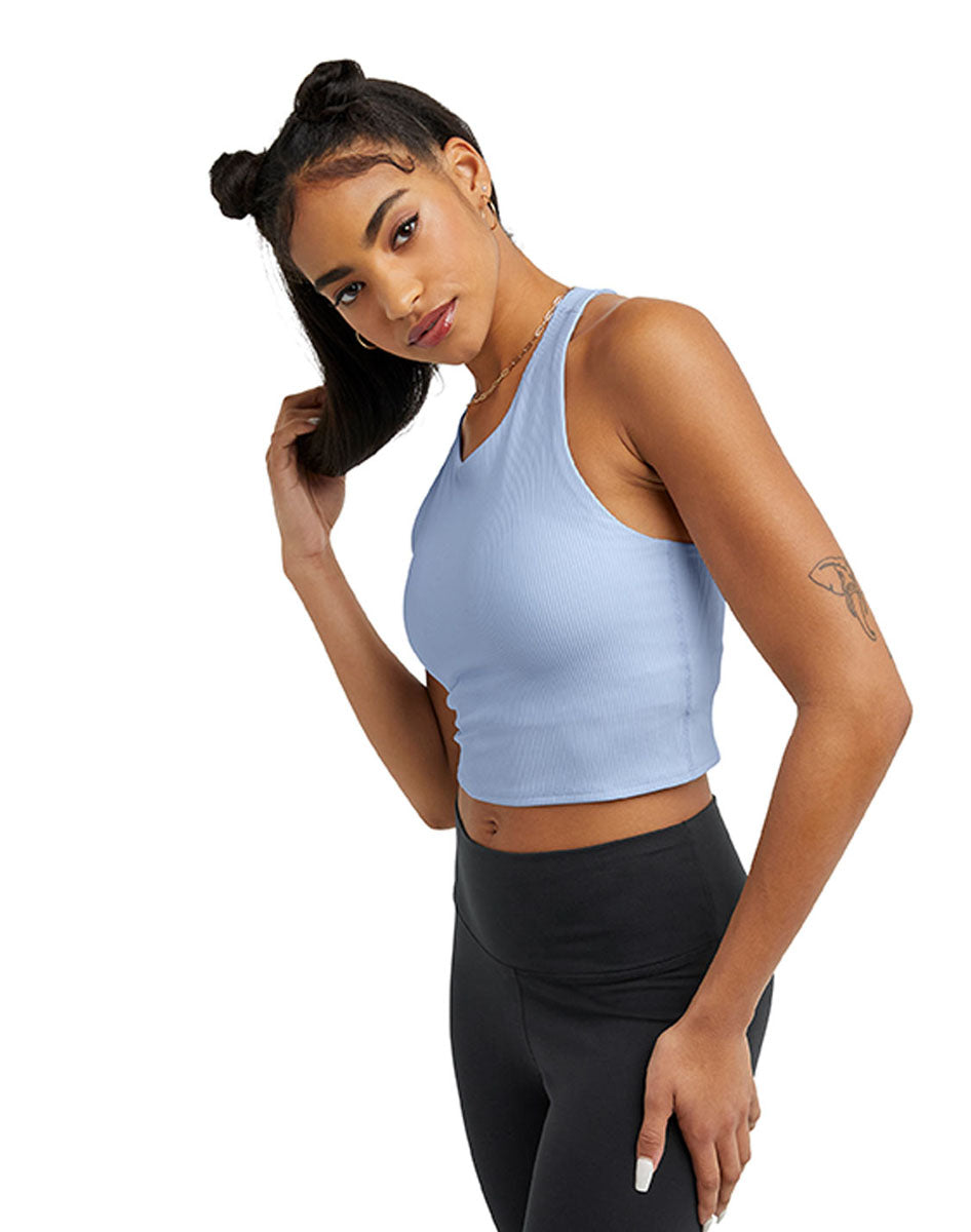 Tank Para Mujer Soft Touch Crop Top - Ribbed Champion