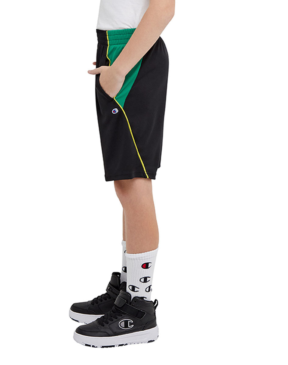 Short Colorblock con Malla para Niño