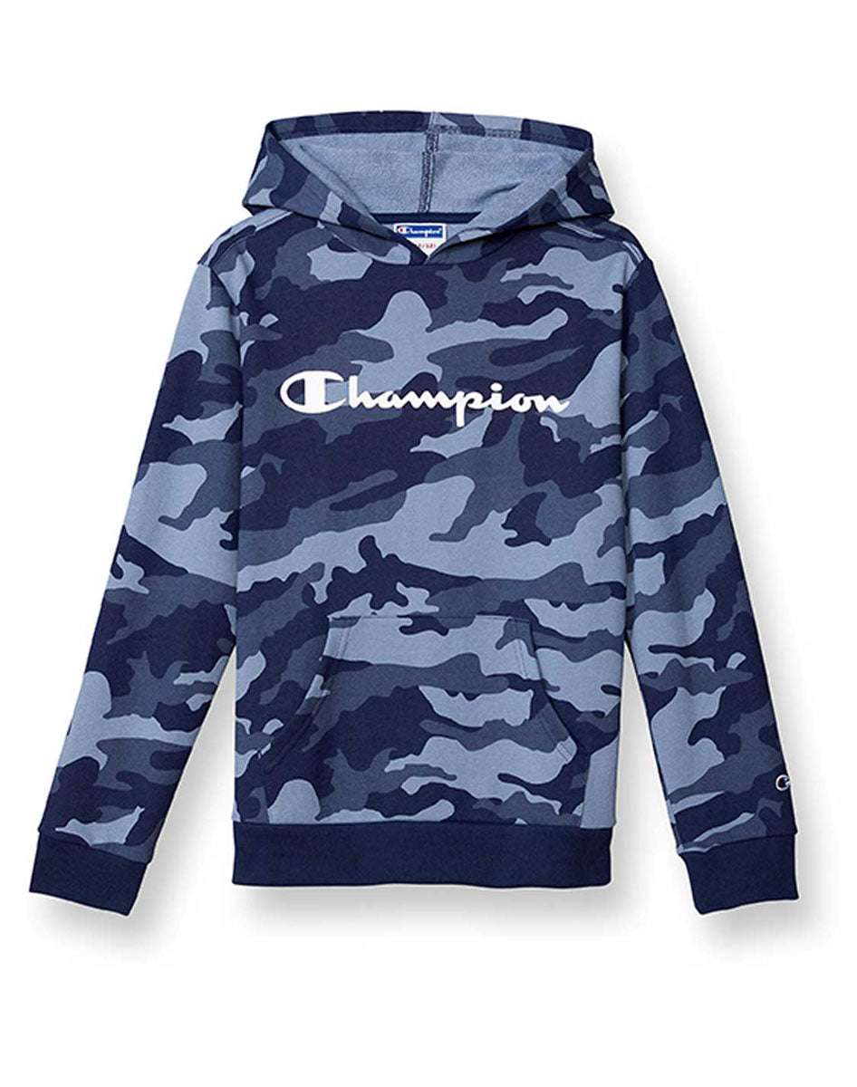 Sudadera Para Niño French Terry Hoodie Camo Champion