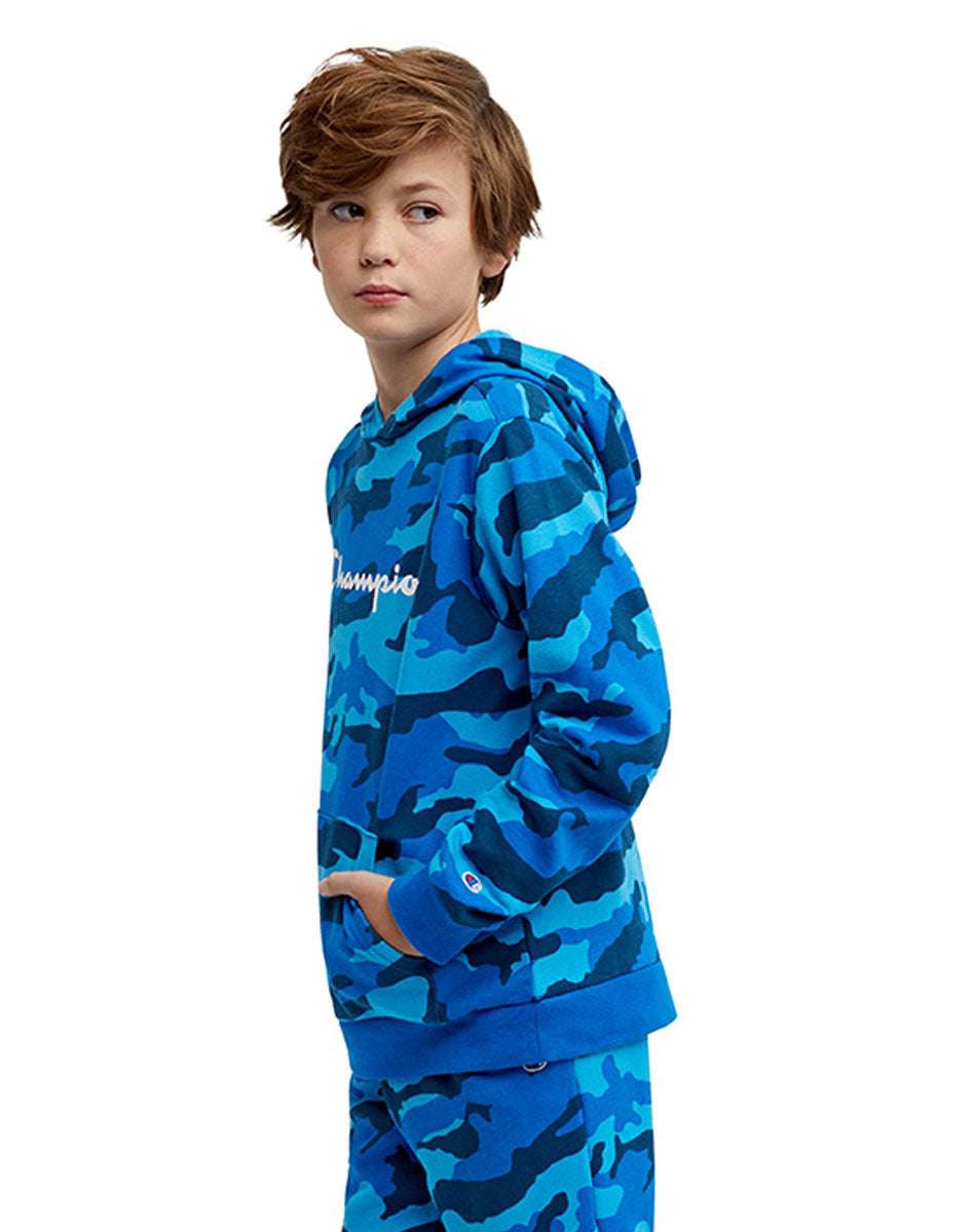 Sudadera Para Niño French Terry Hoodie Camo Champion