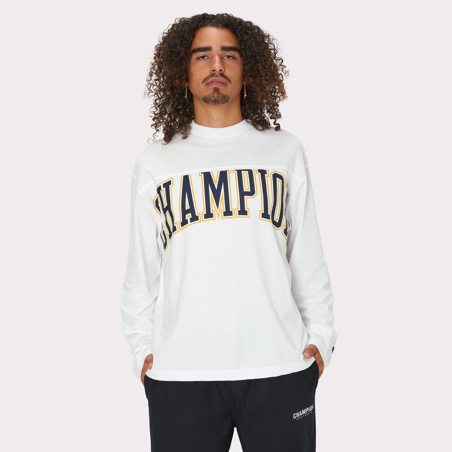 Playera Manga Larga "Block Arch Logo"