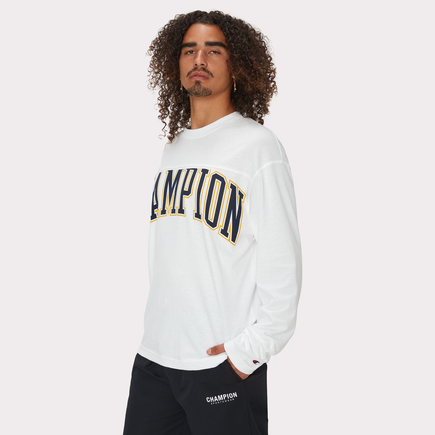 Playera Manga Larga "Block Arch Logo"