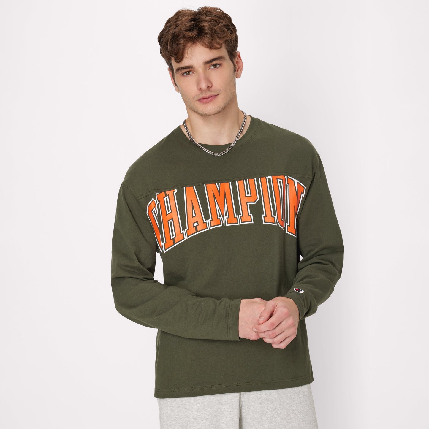 Playera "Block Arch" de Manga Larga para Hombre