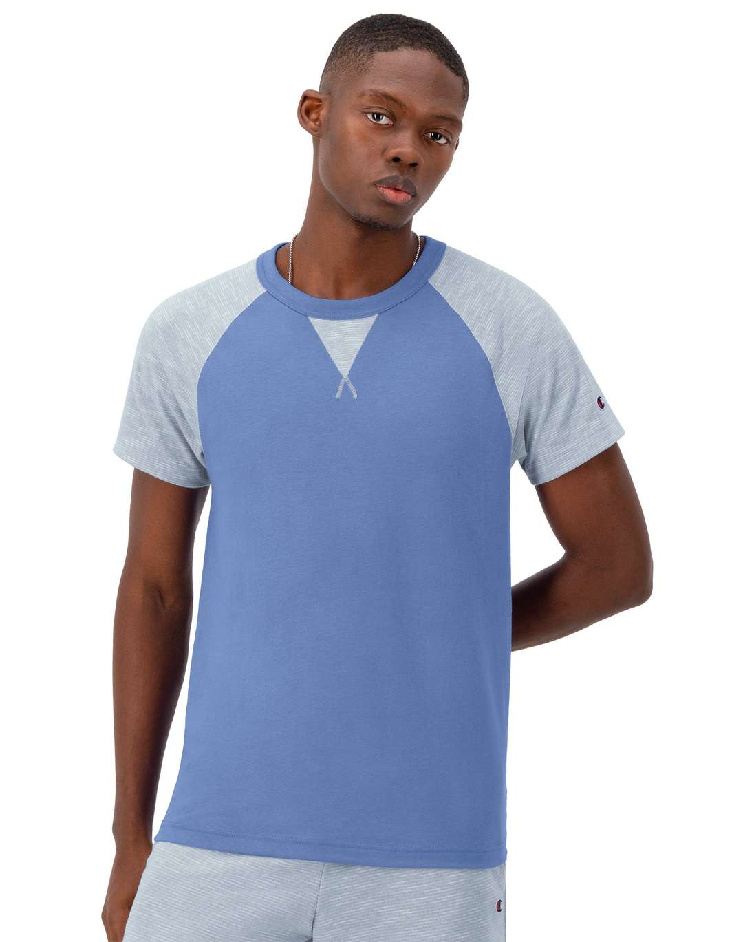 Playera de Rayas con Manga Raglán para Hombre