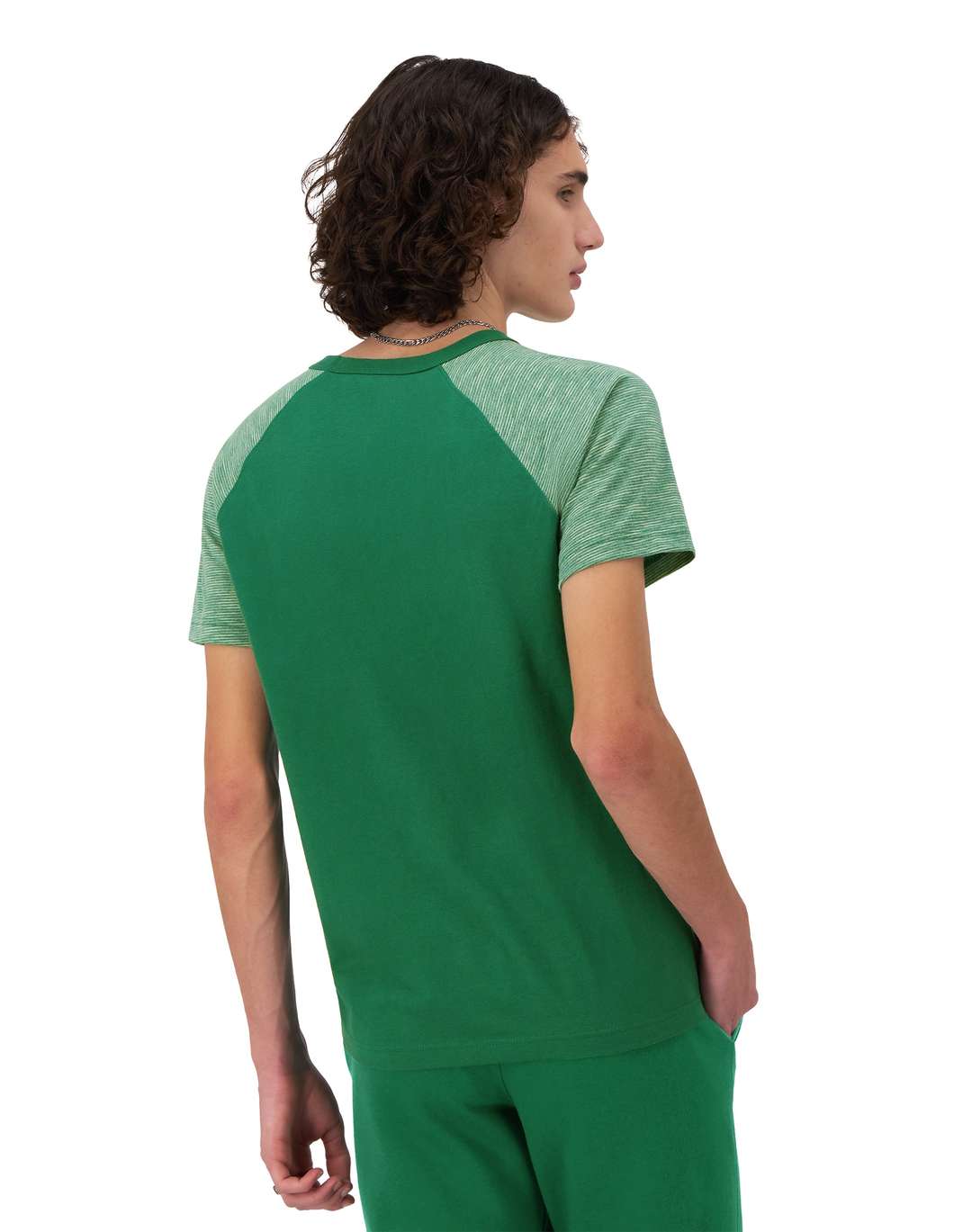Playera de Rayas con Manga Raglán para Hombre
