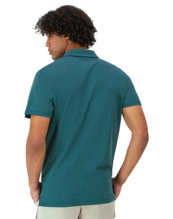 Playera Tipo Polo Vintage Wash para Hombre