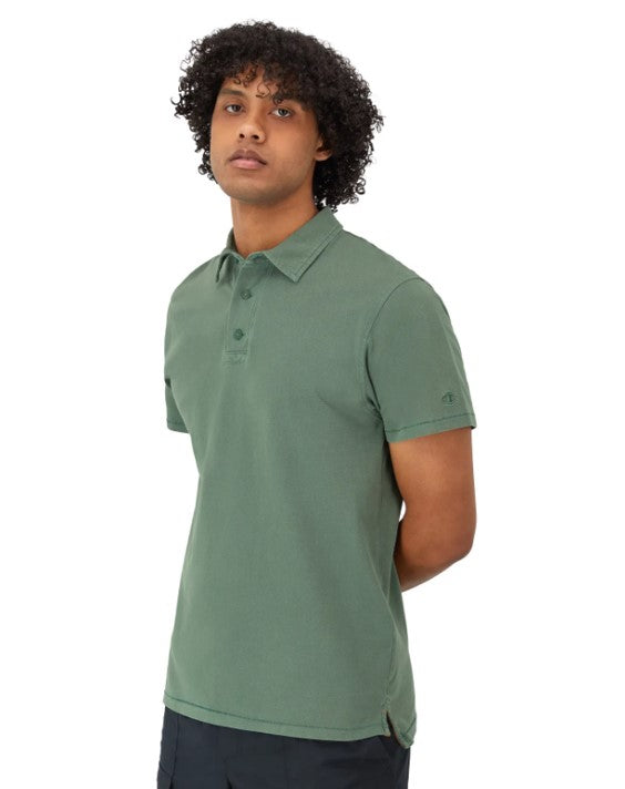 Playera Tipo Polo Vintage Wash para Hombre