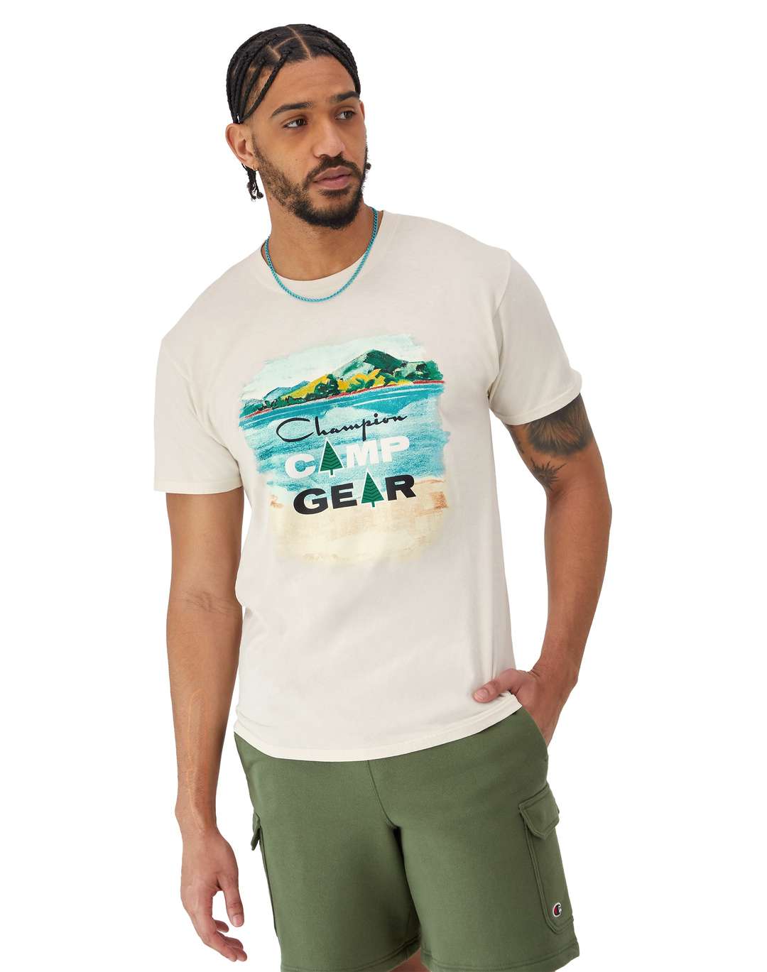 Playera Clásica con Efecto Vintage para Hombre