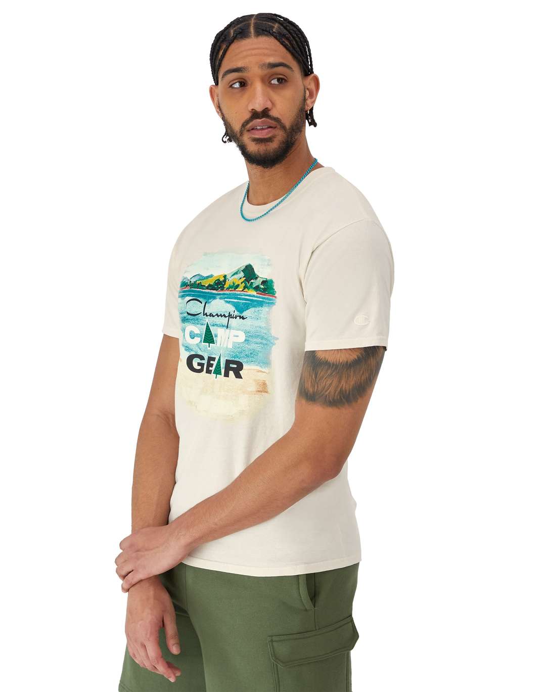 Playera Clásica con Efecto Vintage para Hombre