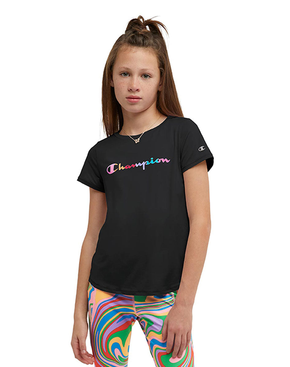 Playera con Rainbow Script para Niña – Champion México