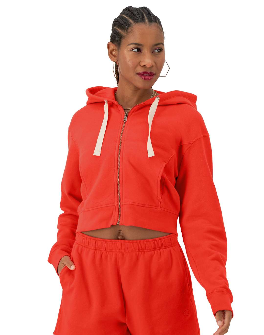 Sudadera Hoodie Vintage Wash (Full Zip) para Mujer