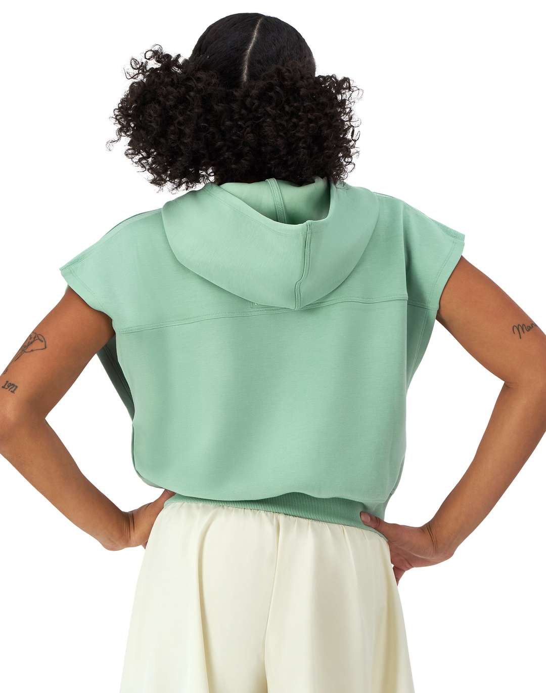 Sudadera Hoodie "Gel Infused Jocktag" de Manga Corta para Mujer