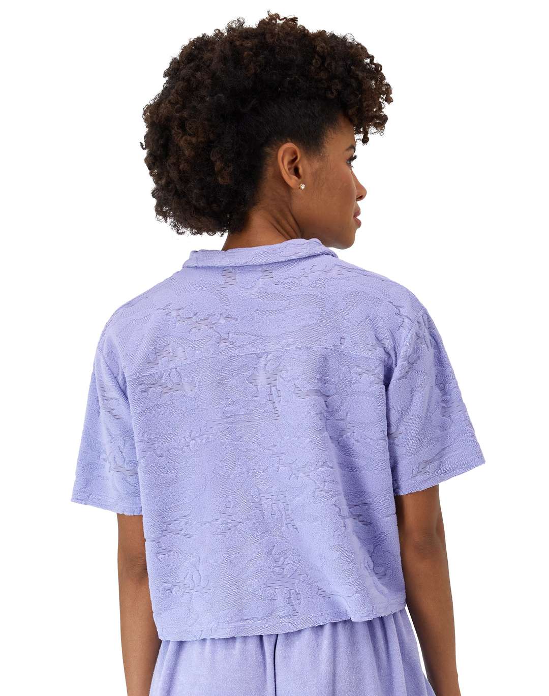 Playera French Terry Freeplay de Botones para Mujer