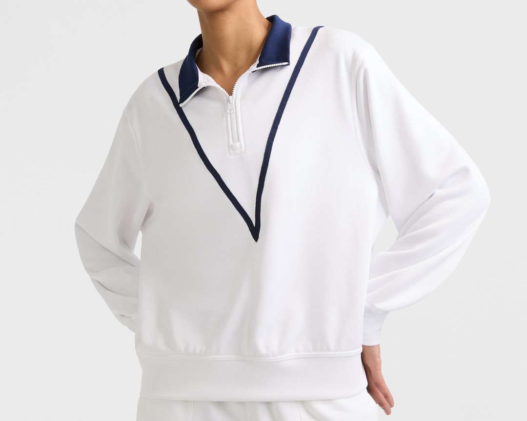 Sudadera Quarter Zip para Mujer
