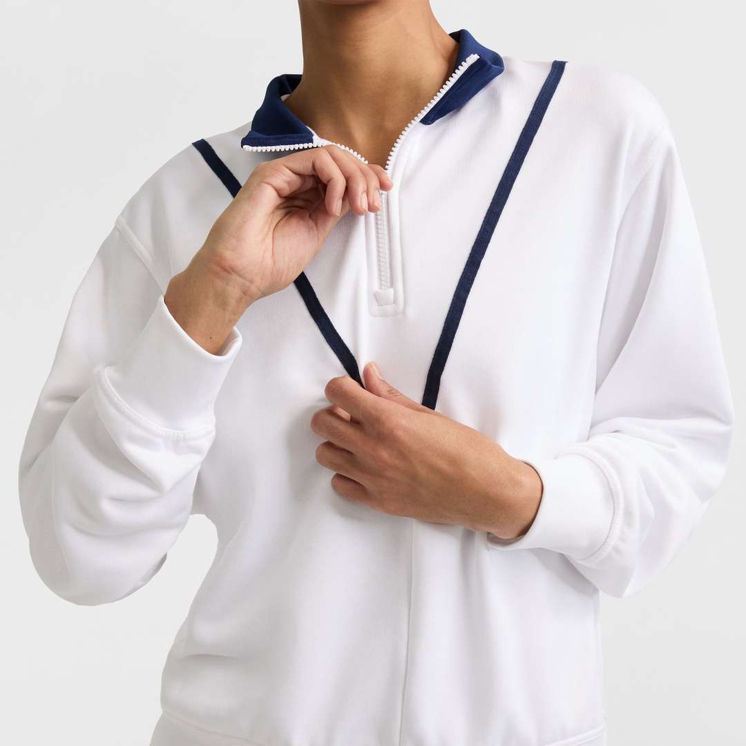Sudadera Quarter Zip para Mujer