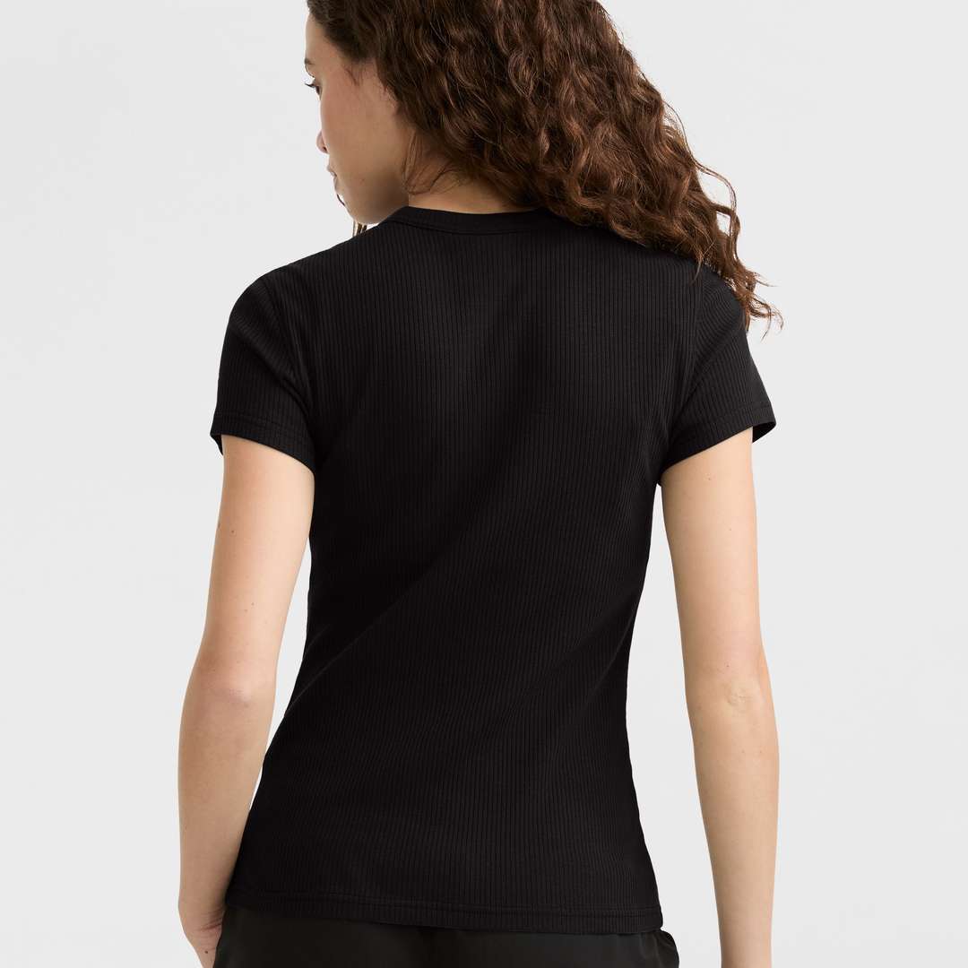 Playera Slim Ribbed para Mujer