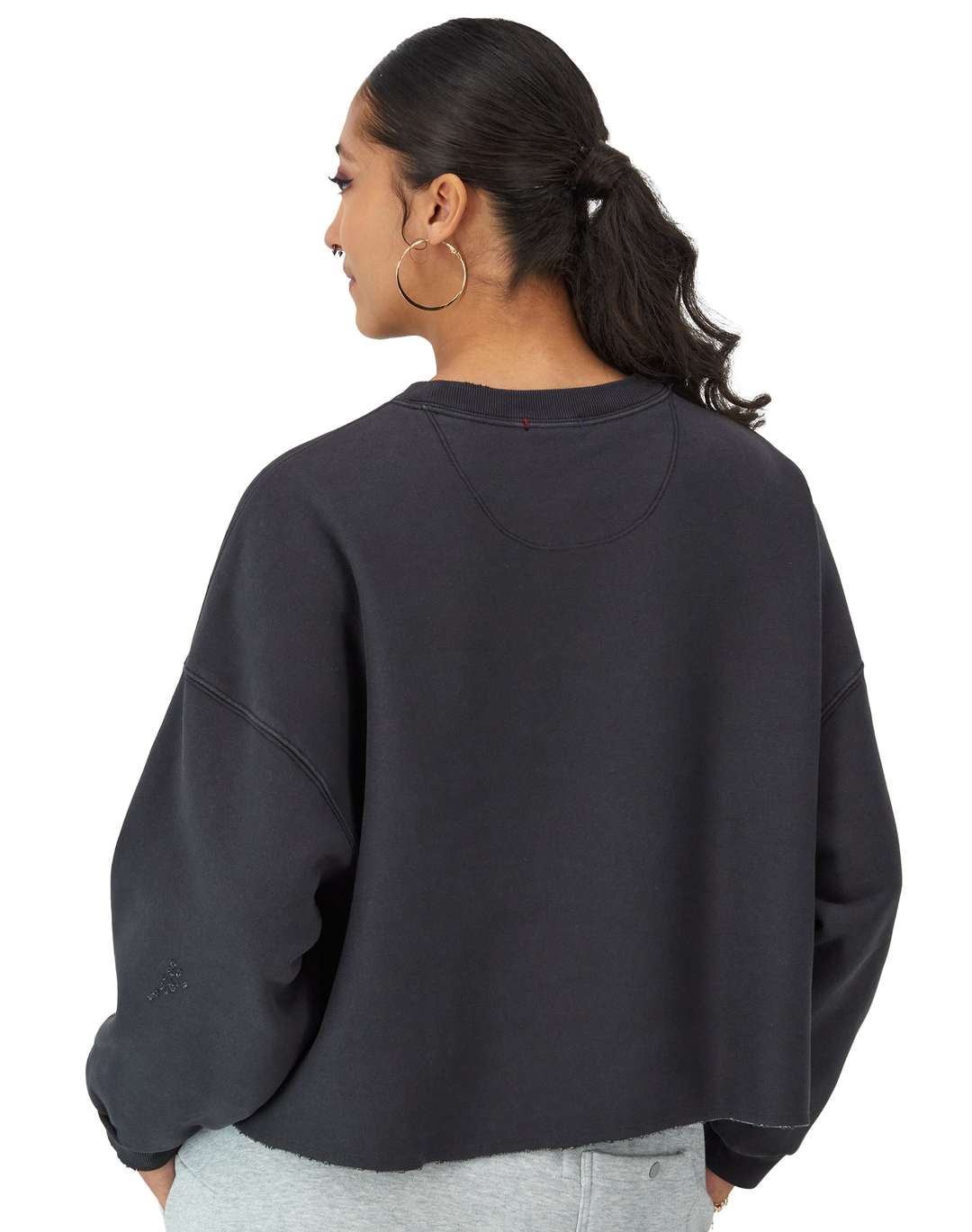 Sudadera Vintage Wash Tonal Women de Cuello Redondo para Mujer