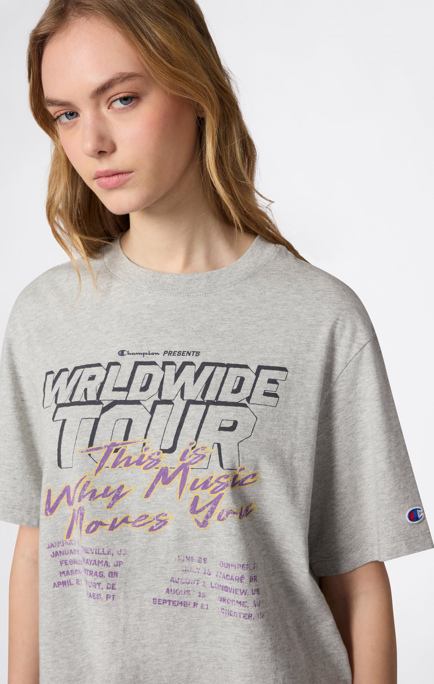 Playera Champion Oversize para Mujer
