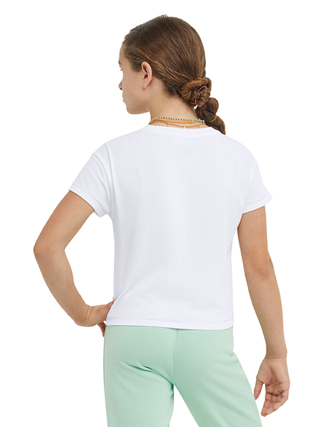 Crew T-Shirt, Rainbow Script Kids Champion