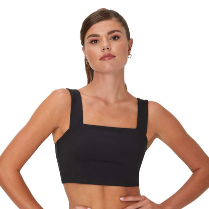 Crop Top de Cuello Cuadrado para Mujer