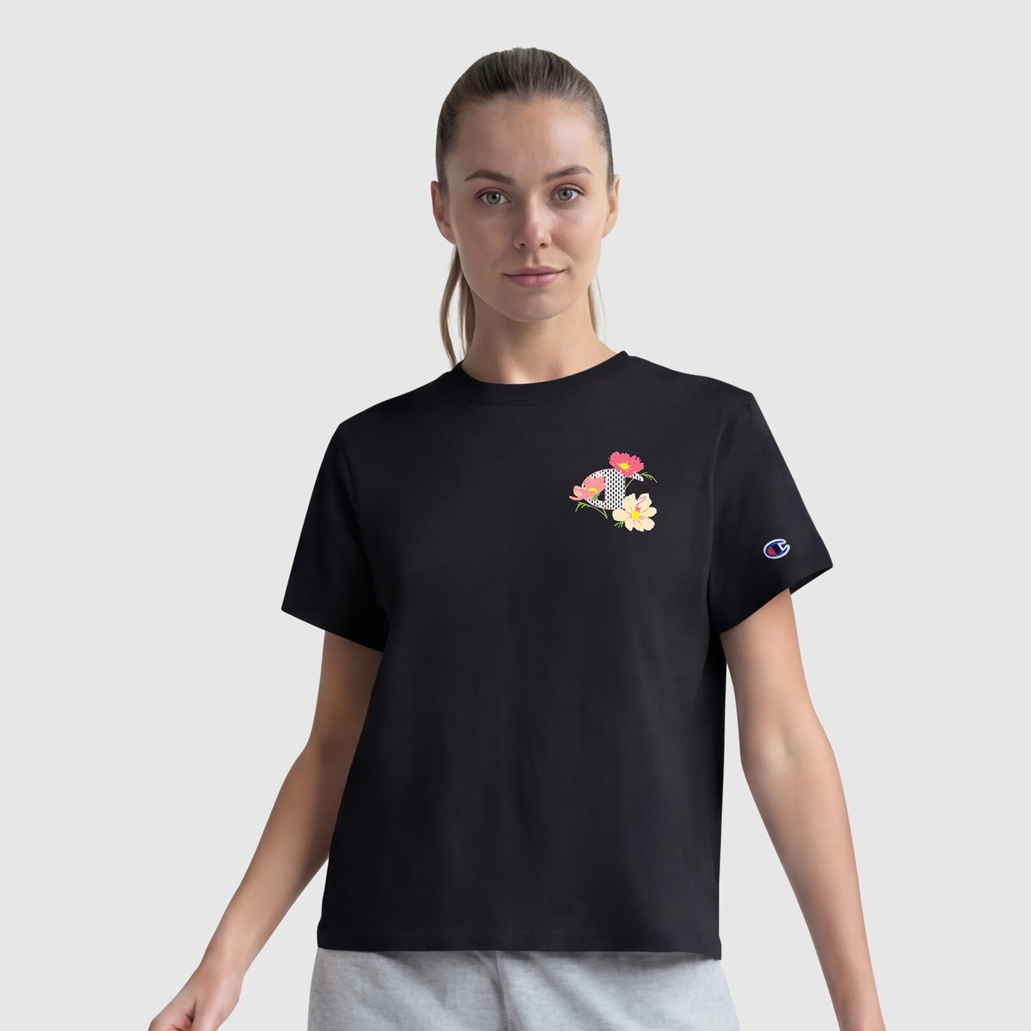 Playera Champion Floral Mesh para Mujer