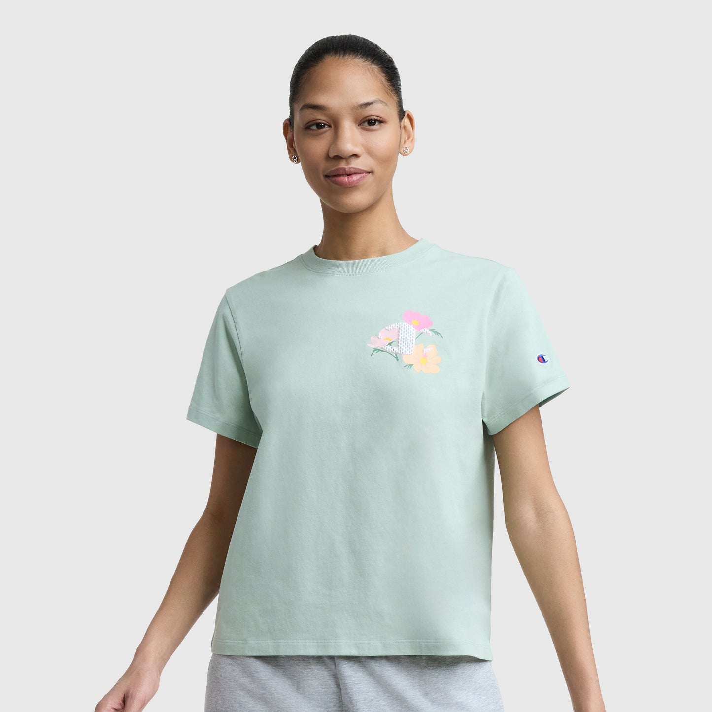 Playera Champion Floral Mesh para Mujer