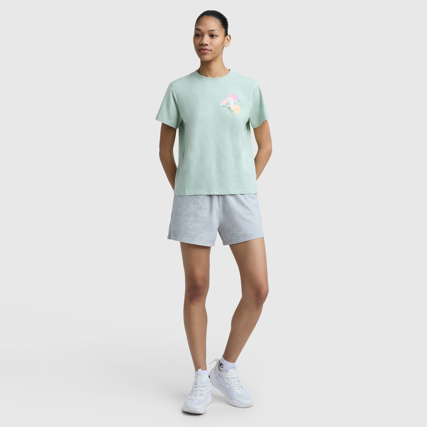 Playera Champion Floral Mesh para Mujer