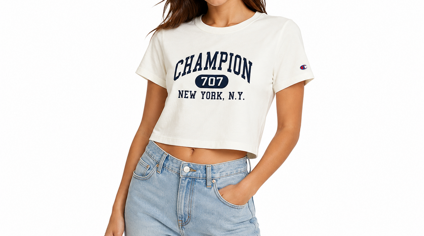 Playera Champion Off Shoulder para Mujer