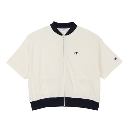 Cardigan Full Zip Champion Manga Corta para Mujer