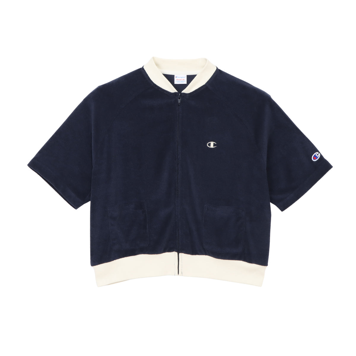 Cardigan Full Zip Champion Manga Corta para Mujer