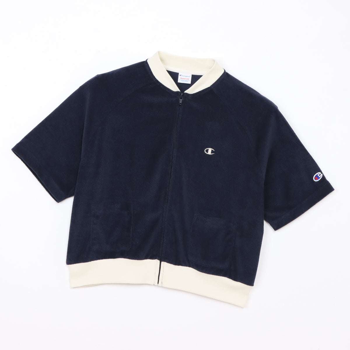 Cardigan Full Zip Champion Manga Corta para Mujer