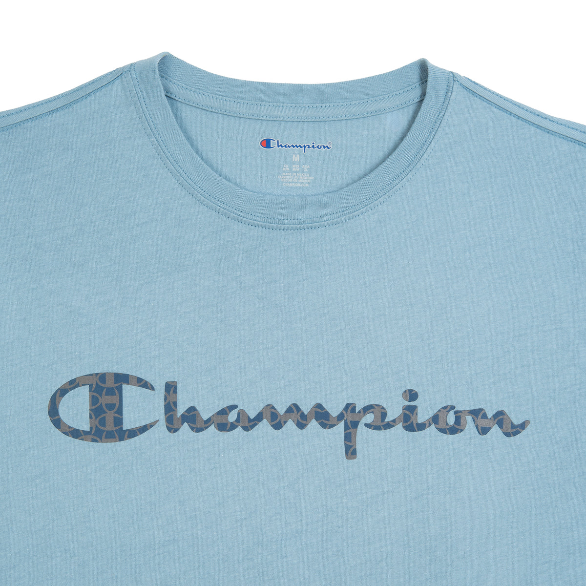 Playera Champion Script para Hombre