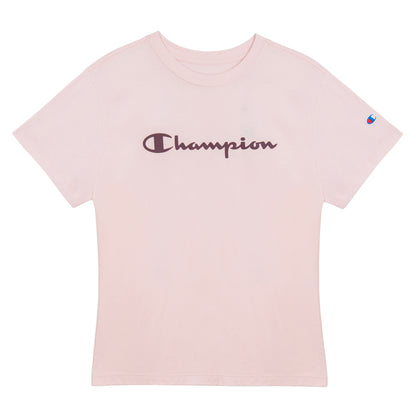 Playera Champion Script para Mujer