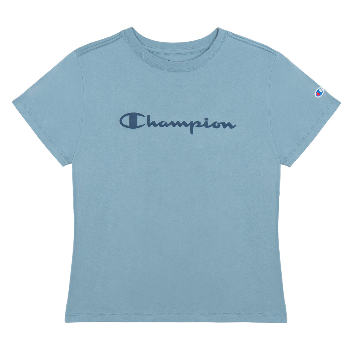 Playera Champion Script para Mujer