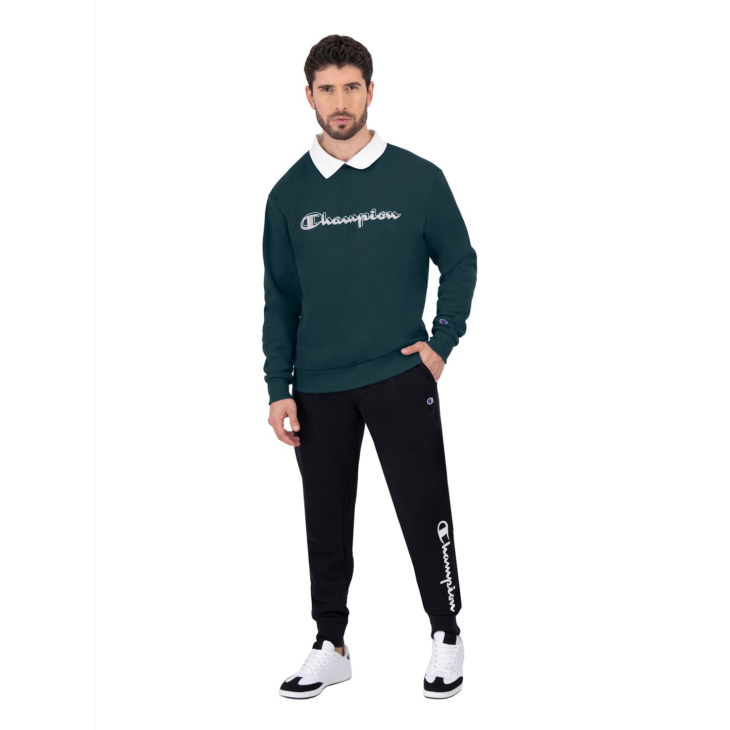 Sudadera con Cuello Polo para Hombre