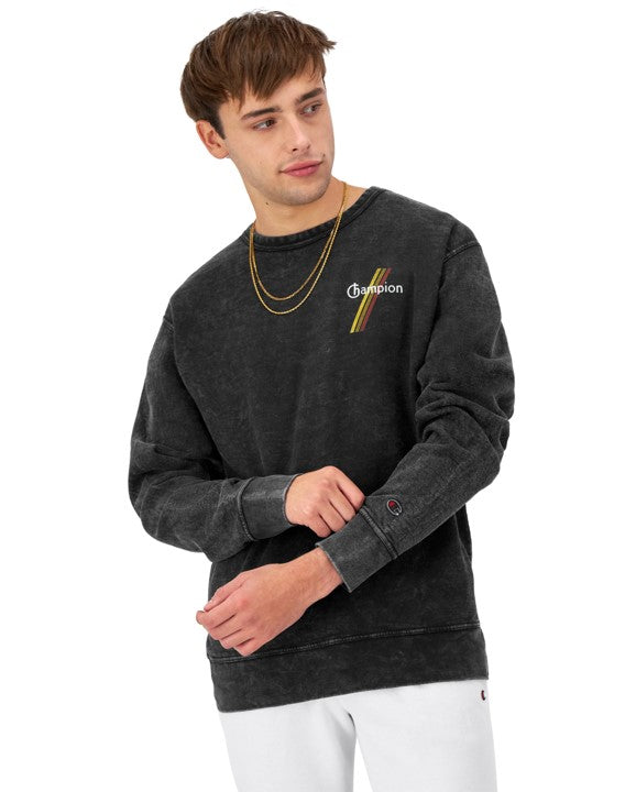 Sudadera Mineral Dye, Logo Tres Colores