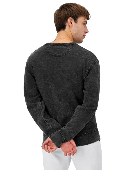 Sudadera Mineral Dye, Logo Tres Colores