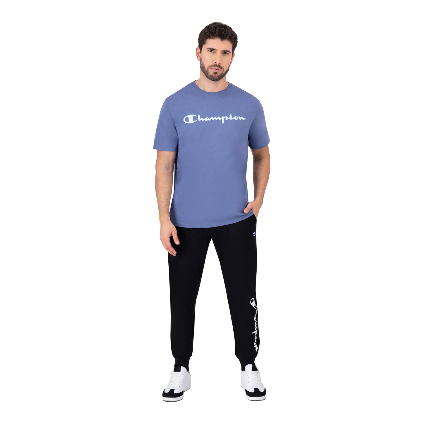 Playera Champion Script para Hombre