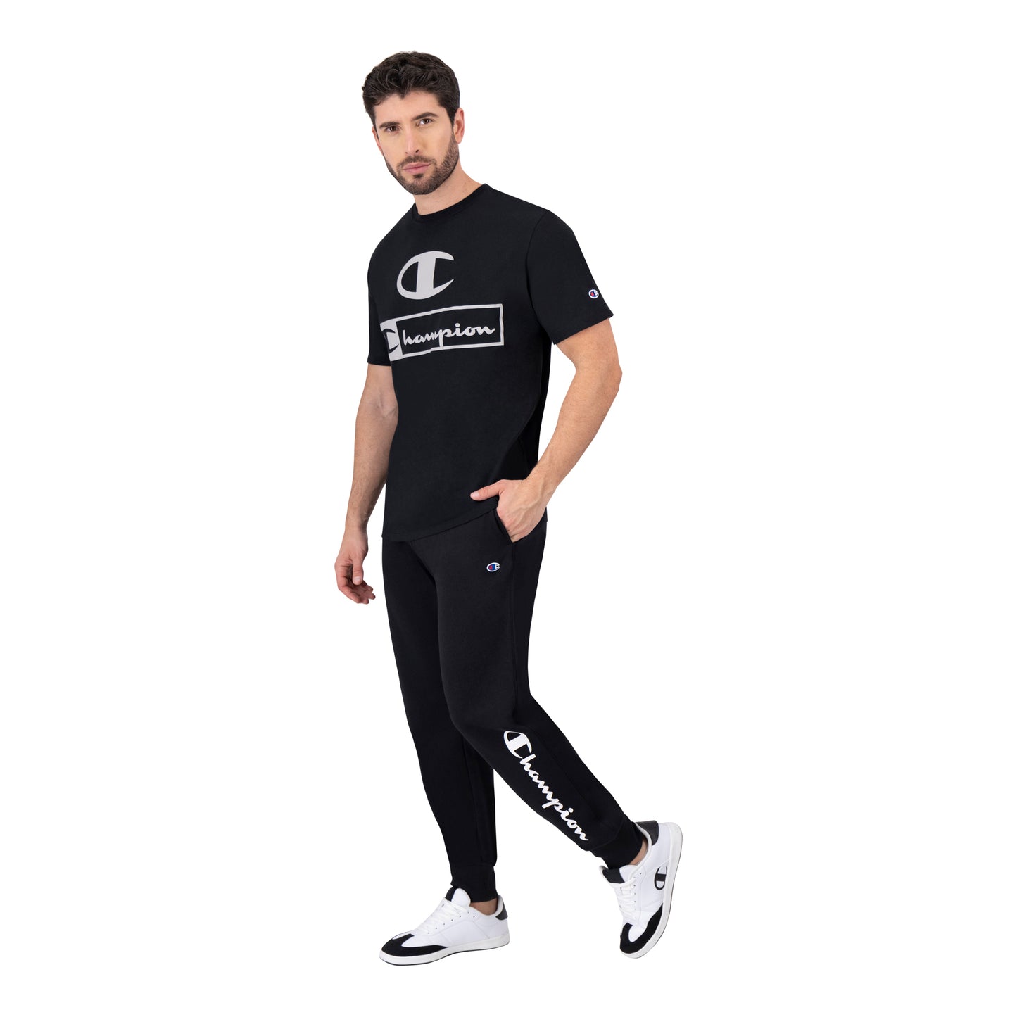 Playera Champion Script Box para Hombre