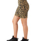 Short Biker Soft Touch con Print de Leopardo para Mujer