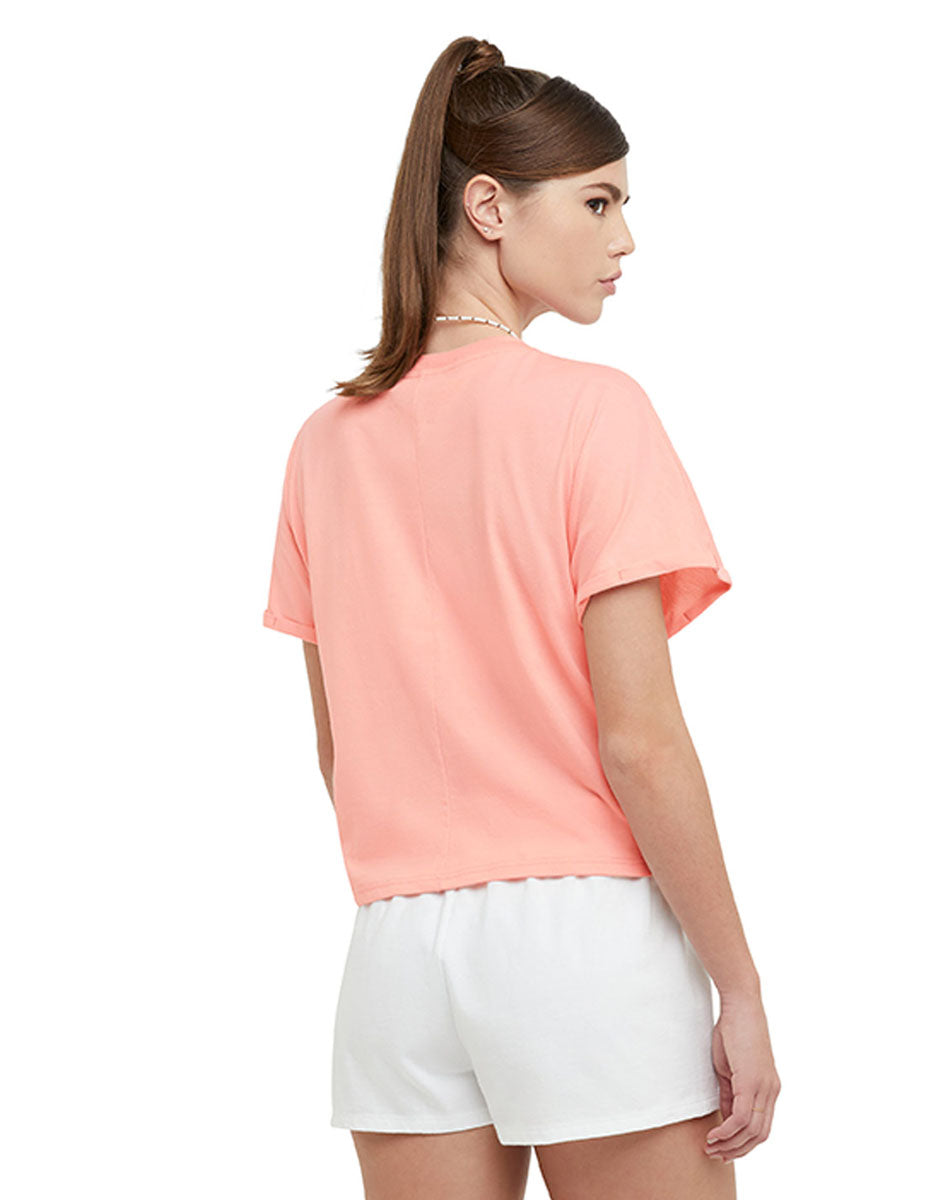 Playera Para Mujer Tie Front Tee Champion